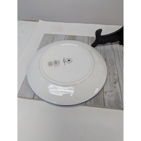 Royal Norfolk Blue White Set Of 2 Dinner Plates 10 5/8" - Picture 6 of 7